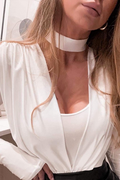 Bodi - bluza RUBIALA WHITE, Boja: bijela, IVET.HR - MODERNA ODJEĆA