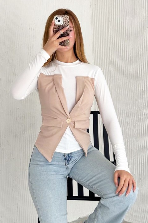 Ženska bluza VELIOLA BEIGE, Boja: bež, IVET.HR - MODERNA ODJEĆA