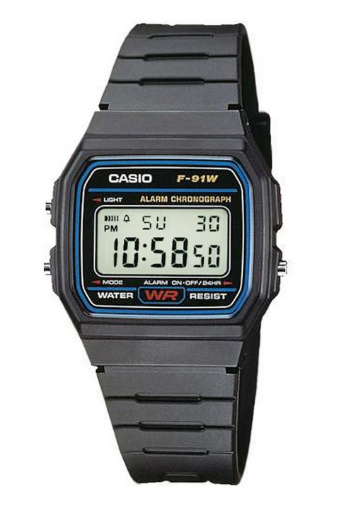 Muški sat CASIO F-91W-1YEG, Boja: crna, IVET.HR - MODERNA ODJEĆA