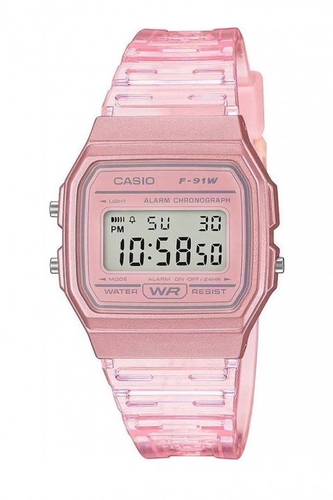 Dječji sat Casio F-91WS-4DF, Boja: roza, IVET.HR - MODERNA ODJEĆA