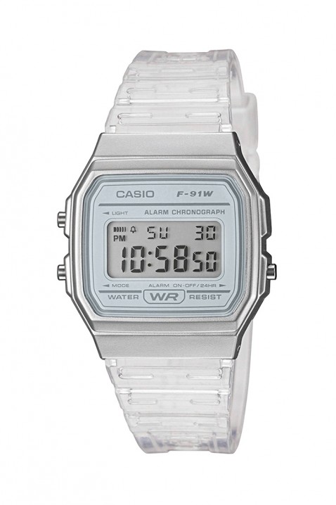 Dječji sat Casio F-91WS-7DF, Boja: bijela, IVET.HR - MODERNA ODJEĆA