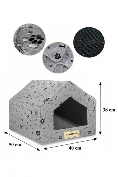 Kućica za pse FERLANZO 50 см Х 40 cm, Boja: siva, IVET.HR - MODERNA ODJEĆA
